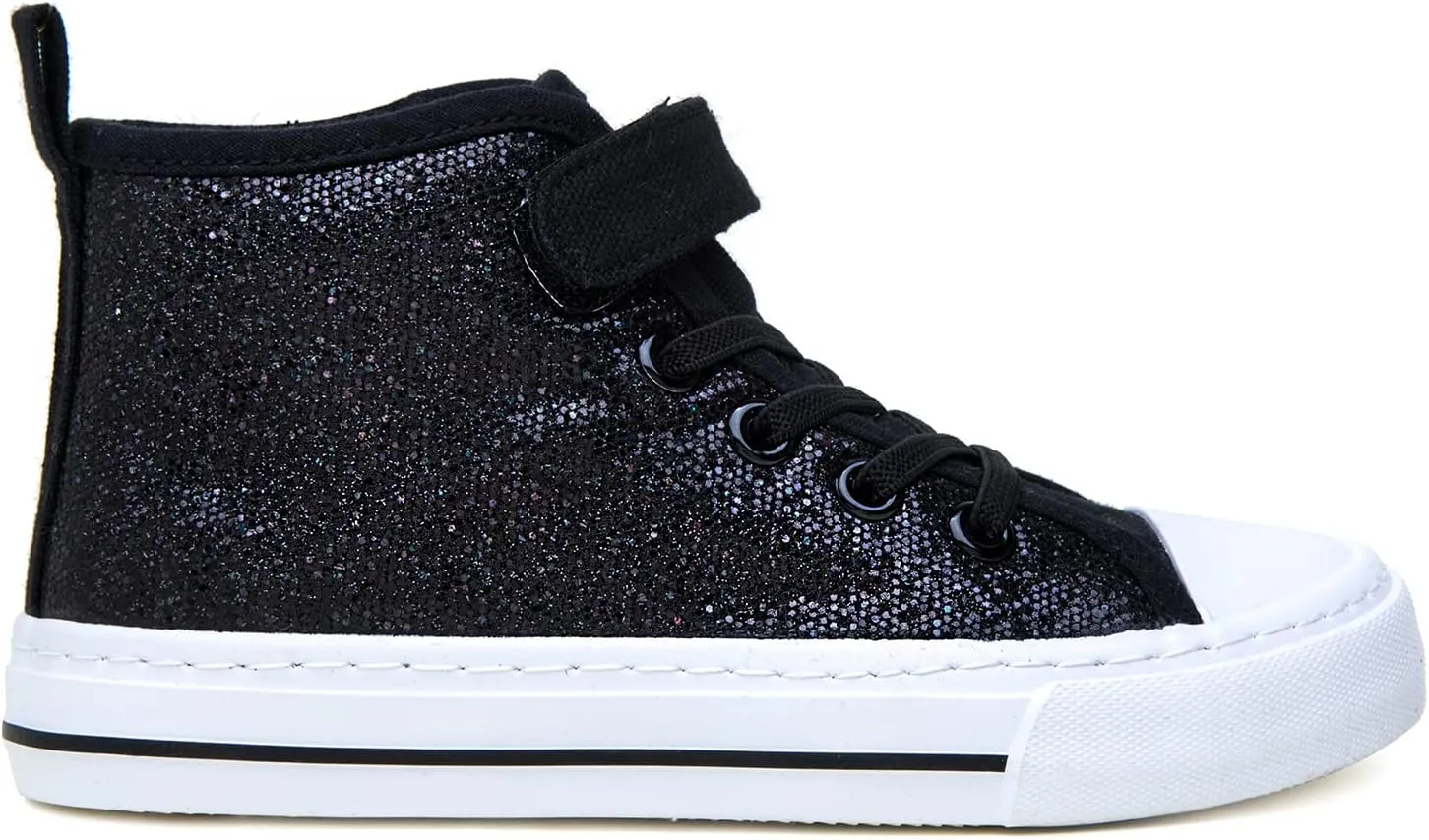 Toandon Kids Adorable Fashion High Top Casual Canvas Sneakers