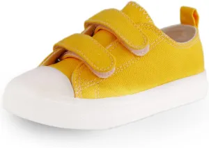 Toddler Boys and Girls Low Top Canvas Adjustable Strap Sneakers