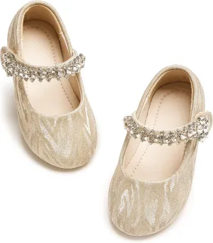 Toddler Flower Girl Dress Shoes - Little Girl Mary Janes for Wedding Party