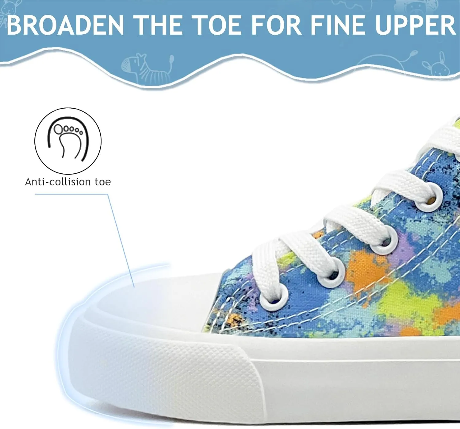 Toddler Sneakers for Girls Boys High Top Kids Lace Up Canvas Fashion Shoes Comfortable Classic Casual Running Walking Shoe