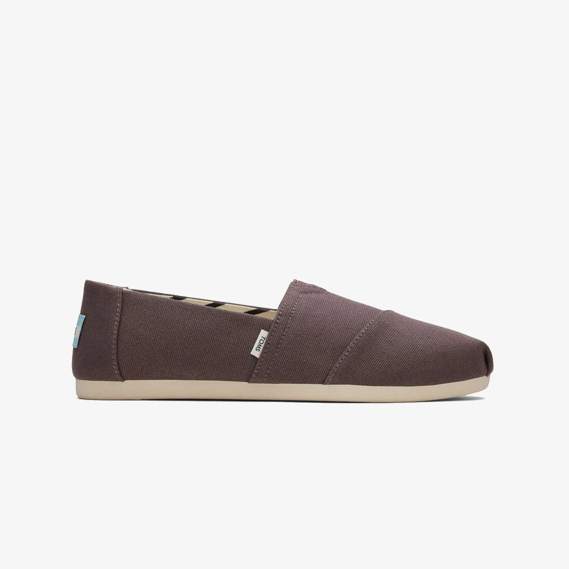 Toms | ALPARGATA RECYCLED COTTON CANVAS  { ASH GREY / BLUISH