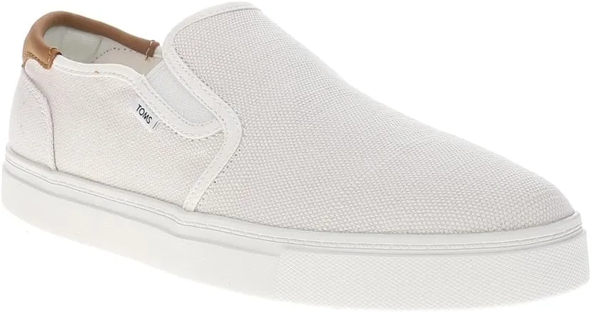 TOMS Mens Baja 2.0 Slip On Sneakers Shoes Casual - White