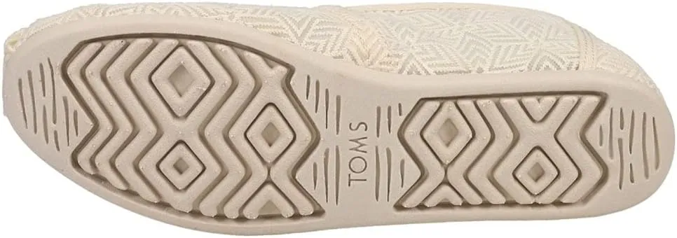 TOMS Womens Alpargata Slip On Flats Casual - Beige