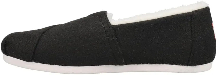 TOMS Womens Alpargata Slip On Flats Casual - Black