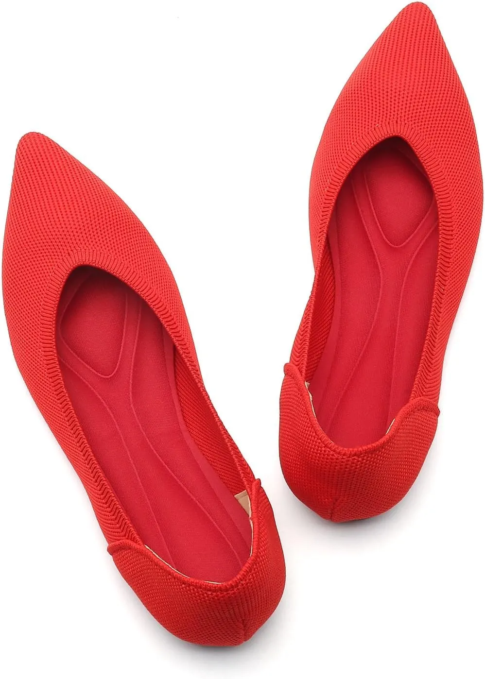Touchmosees Women's Pointed-Toe Ballet Flats Classic Slip-On Breathable Dress Flats