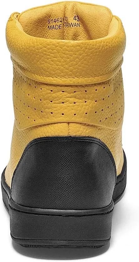 TRAVEL FOX Unisex Classic 900 Nappa Leather Round Toe Lace-Up High-Top Sneakers