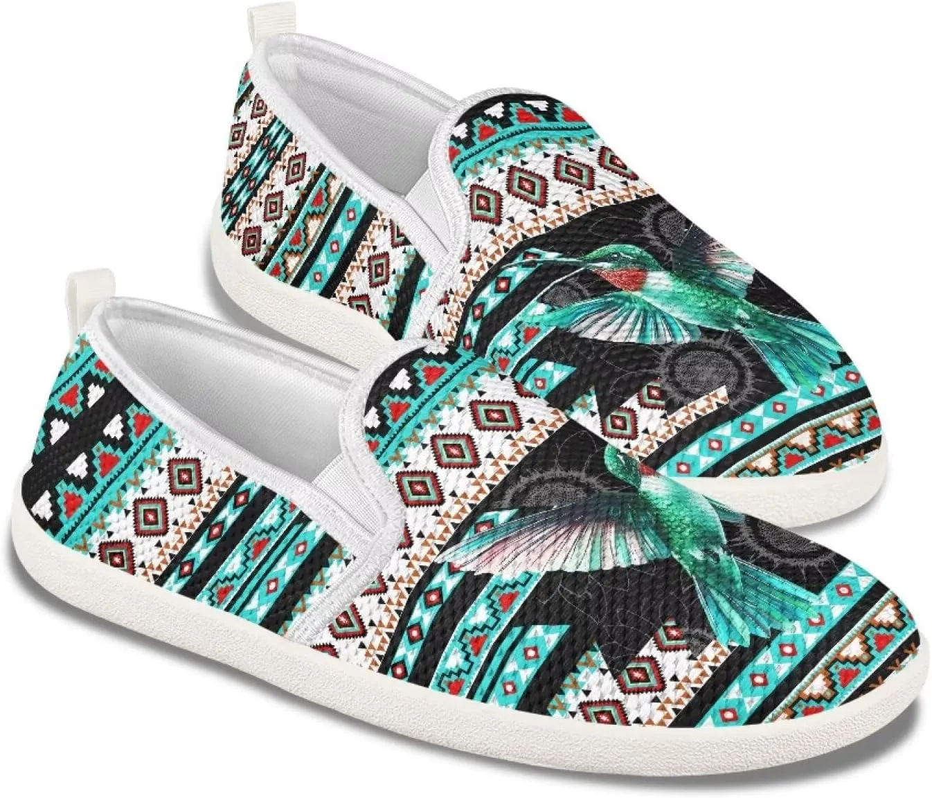 Trendy Womens Flats Shoes Ethnic Style Casual Shoes for Women Slip On Shoes