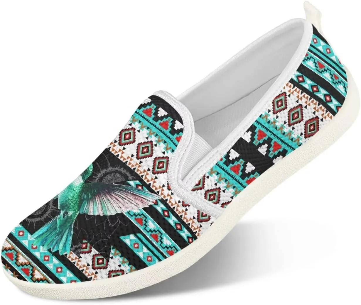Trendy Womens Flats Shoes Ethnic Style Casual Shoes for Women Slip On Shoes
