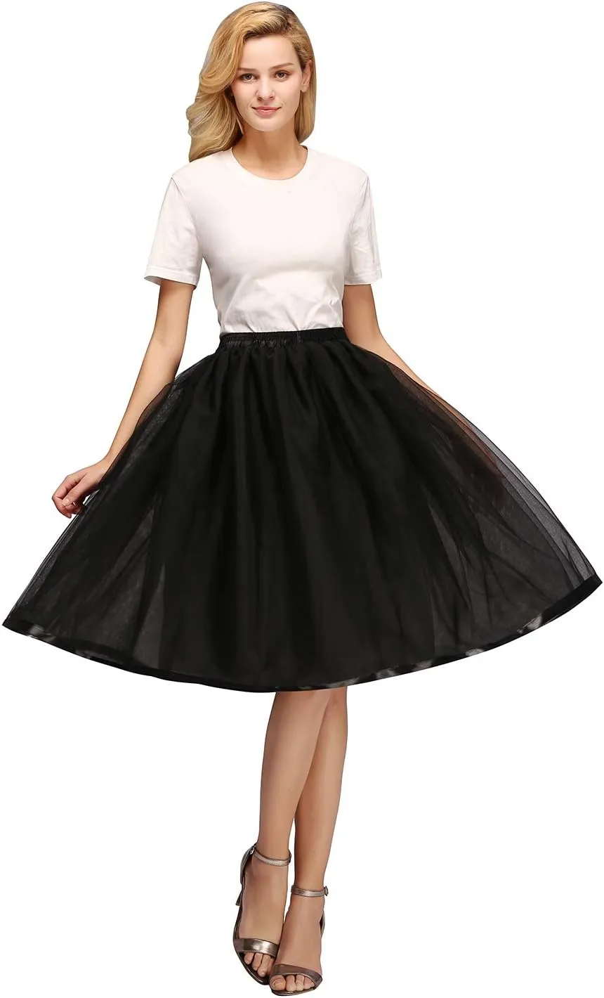 Tulle Tutu Skirt Classic Layered Ballet Tutu Skirts Puffy Skirt Short Cosplay Party Costume for Women and Girls
