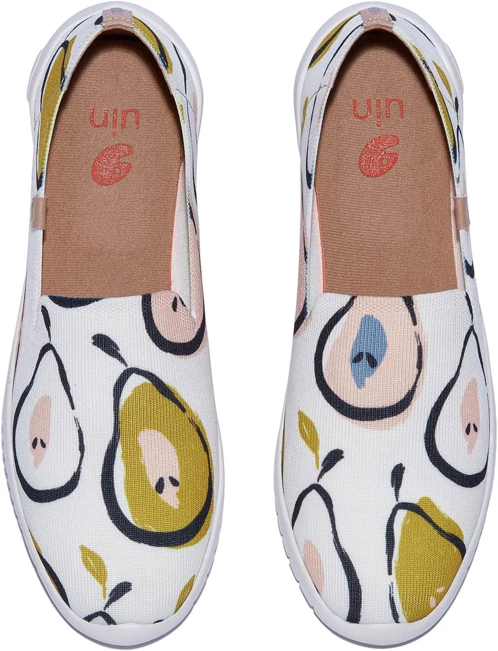 UIN Women's Art Painted Ballet Flats Slip On Pointed Toe Casual Lightweight Comfort Travel Walking Shoes Menorca Series