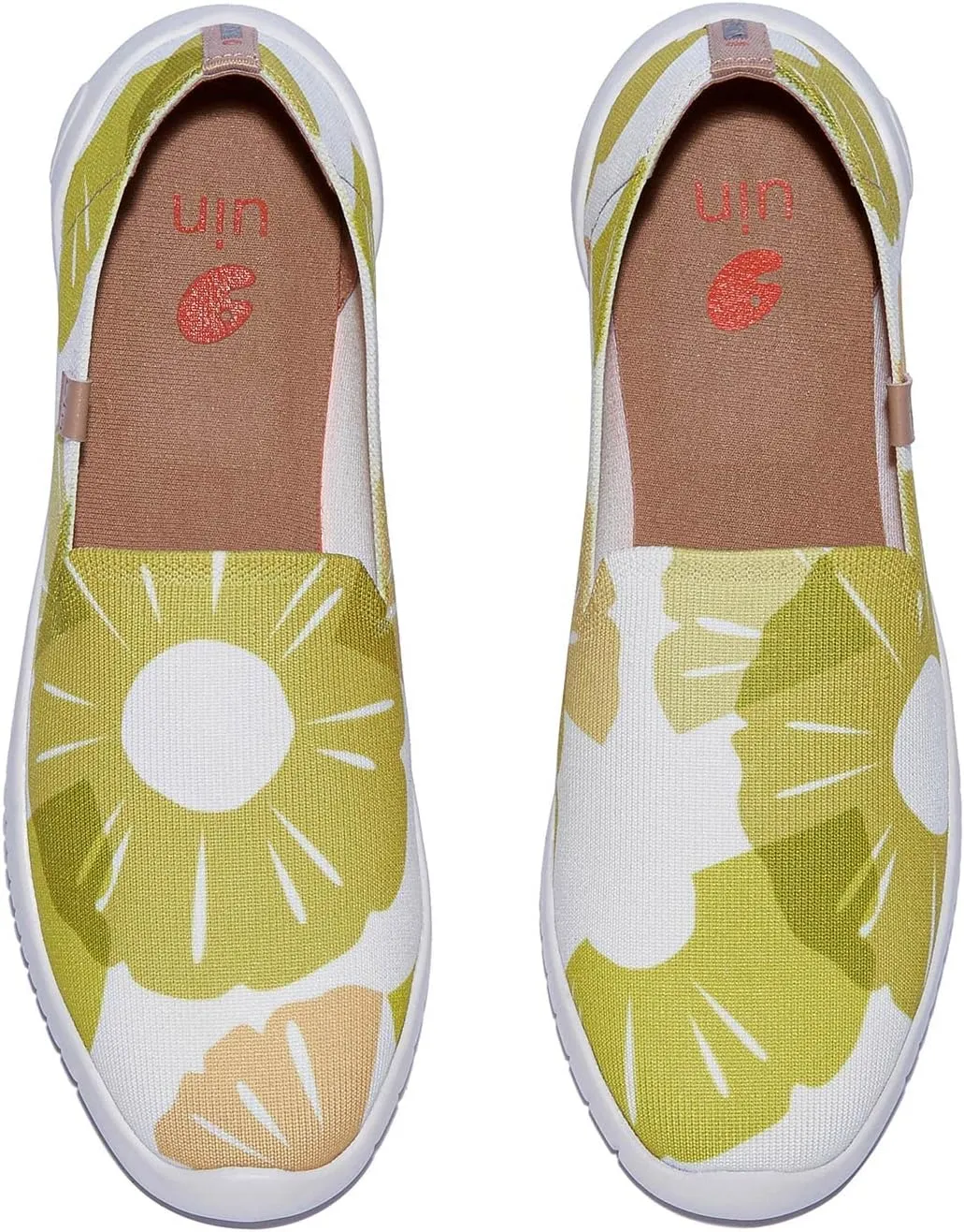 UIN Women's Art Painted Ballet Flats Slip On Pointed Toe Casual Lightweight Comfort Travel Walking Shoes Menorca Series