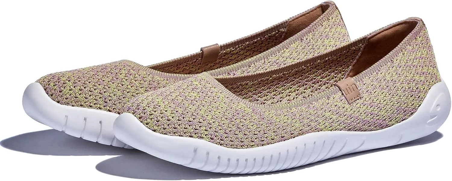 UIN Women's Art Painted Ballet Flats Slip On Pointed Toe Casual Lightweight Comfort Travel Walking Shoes Menorca Series