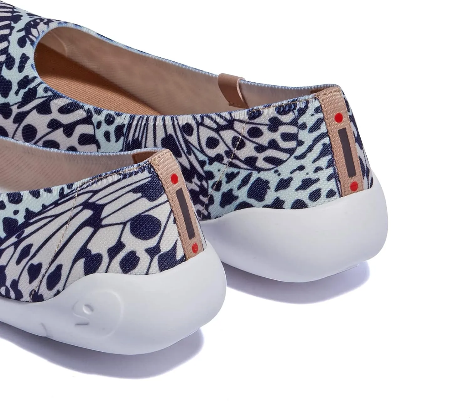 UIN Women's Art Painted Ballet Flats Slip On Pointed Toe Casual Lightweight Comfort Travel Walking Shoes Menorca Series