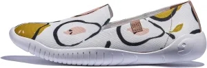 UIN Women's Art Painted Ballet Flats Slip On Pointed Toe Casual Lightweight Comfort Travel Walking Shoes Menorca Series