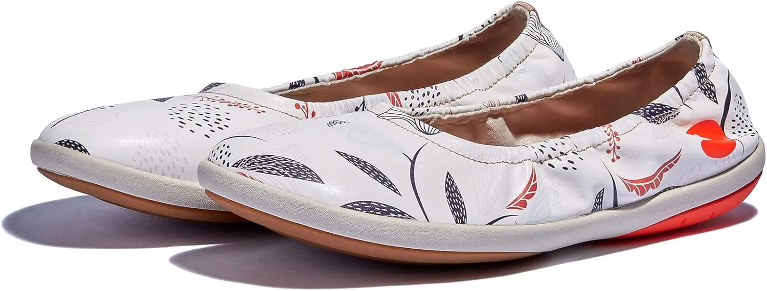 UIN Women's Ballet Flats Slip On Round Toe Casual WalkingComfortable Art Painted Travel Shoes Illites Ⅳ