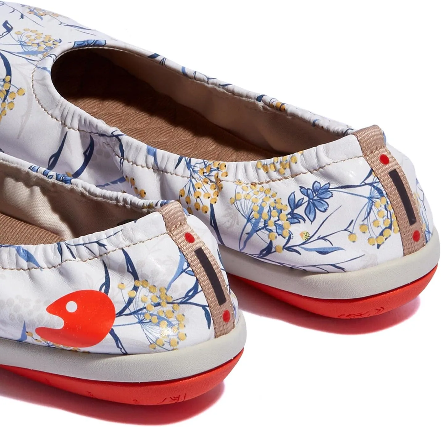 UIN Women's Ballet Flats Slip On Round Toe Casual WalkingComfortable Art Painted Travel Shoes Illites Ⅳ