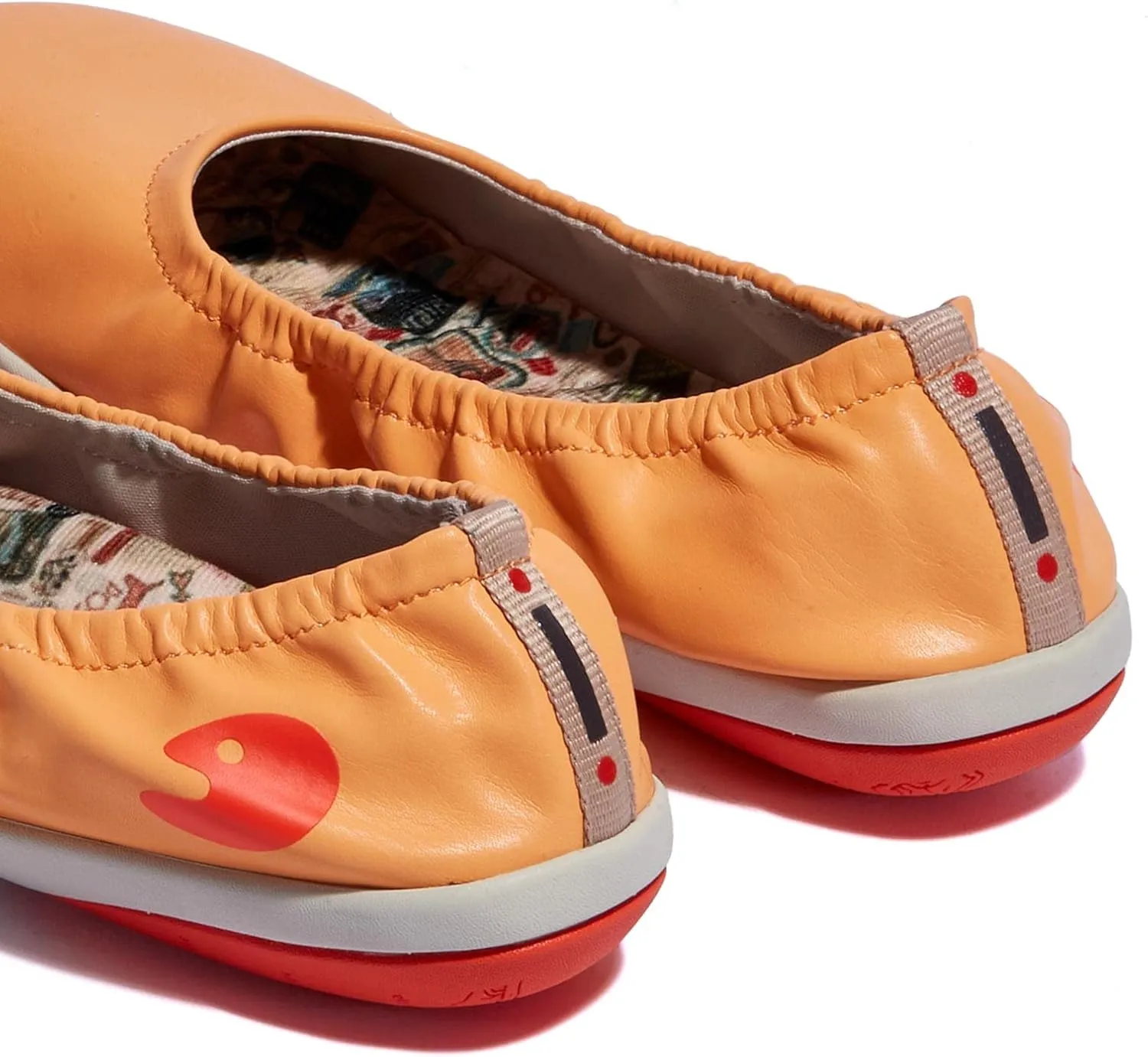 UIN Women's Ballet Flats Slip On Round Toe Casual WalkingComfortable Art Painted Travel Shoes Illites Ⅳ