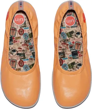 UIN Women's Ballet Flats Slip On Round Toe Casual WalkingComfortable Art Painted Travel Shoes Illites Ⅳ
