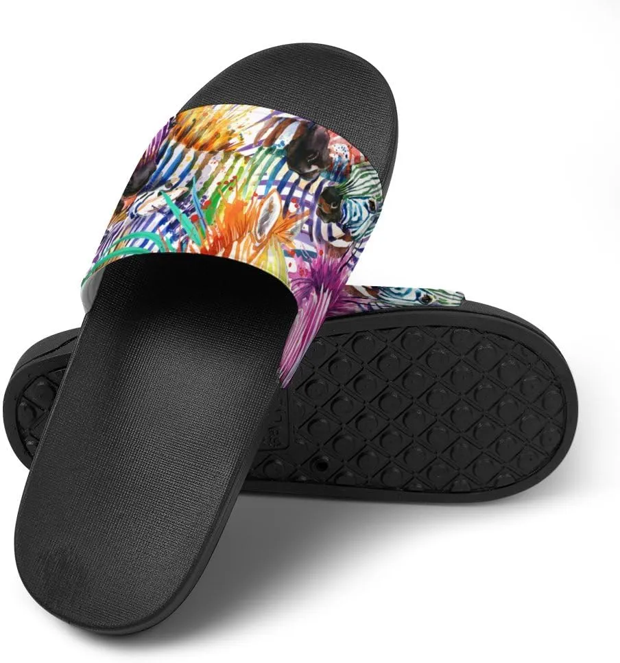 Unisex Slides for Women Men, Comfortable Slippers Slides, Non-slip Shower Shoes House Fashion Thick for Indoor & Outdoor（23061406）