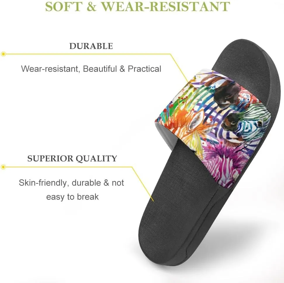 Unisex Slides for Women Men, Comfortable Slippers Slides, Non-slip Shower Shoes House Fashion Thick for Indoor & Outdoor（23061406）