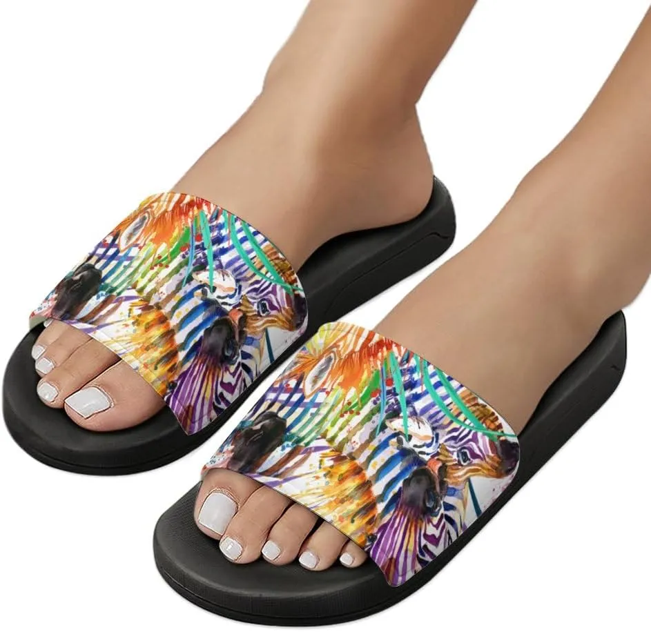 Unisex Slides for Women Men, Comfortable Slippers Slides, Non-slip Shower Shoes House Fashion Thick for Indoor & Outdoor（23061406）