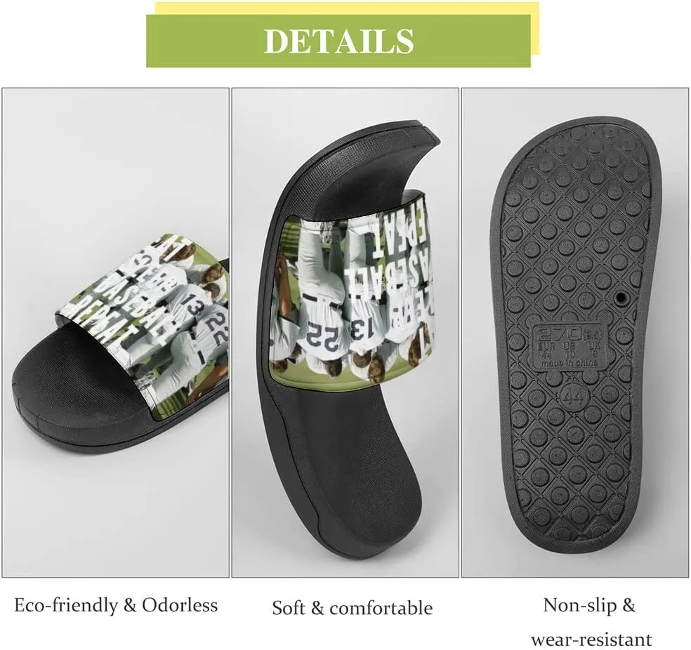Unisex Slides for Women Men, Comfortable Slippers Slides, Non-slip Shower Shoes House Fashion Thick for Indoor & Outdoor（23061406）