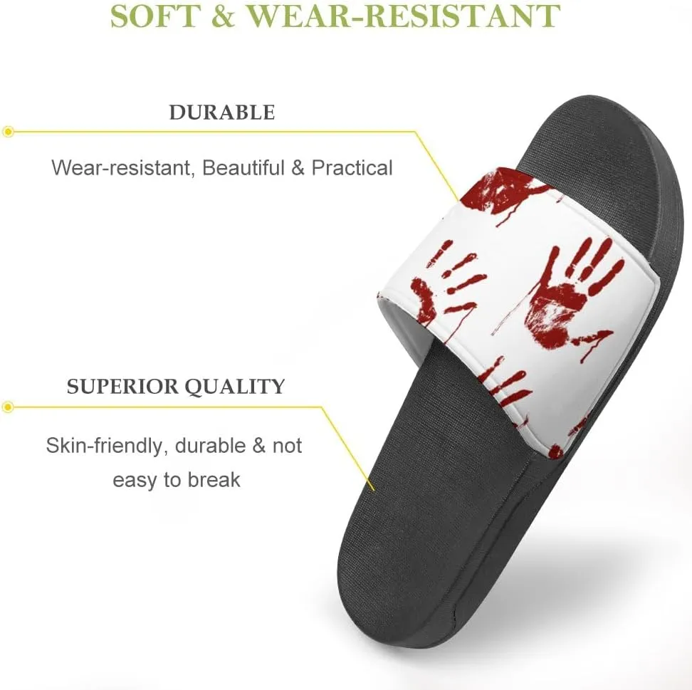 Unisex Slides for Women Men, Comfortable Slippers Slides, Non-slip Shower Shoes House Fashion Thick for Indoor & Outdoor（23072504）