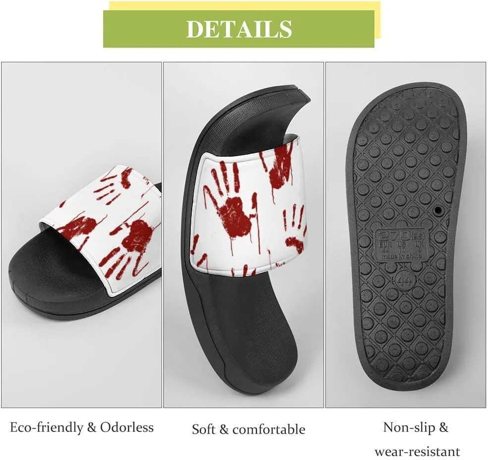 Unisex Slides for Women Men, Comfortable Slippers Slides, Non-slip Shower Shoes House Fashion Thick for Indoor & Outdoor（23072504）