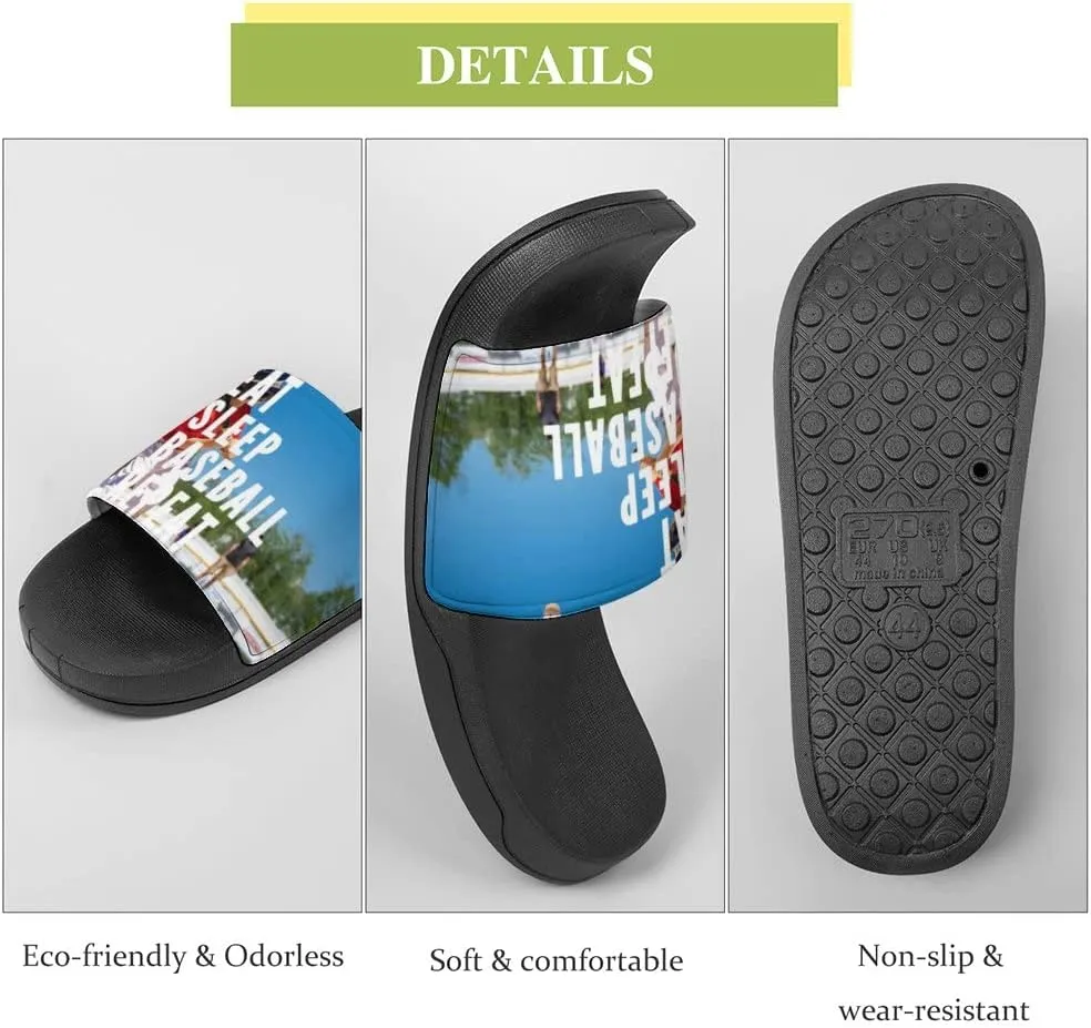 Unisex Slides for Women Men, Comfortable Slippers Slides, Non-slip Shower Shoes House Fashion Thick for Indoor & Outdoor（23072504）