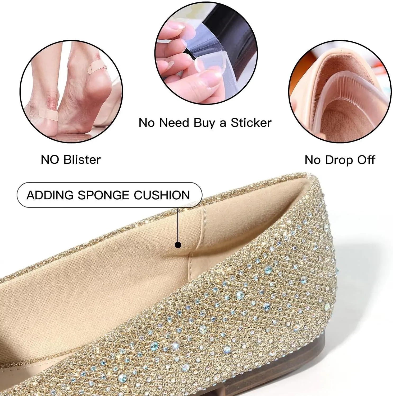USSHOE Flats Shoes for Women Slip on Round Toe Comfortable Women's Flats Ballet Flats Shoes Loafers