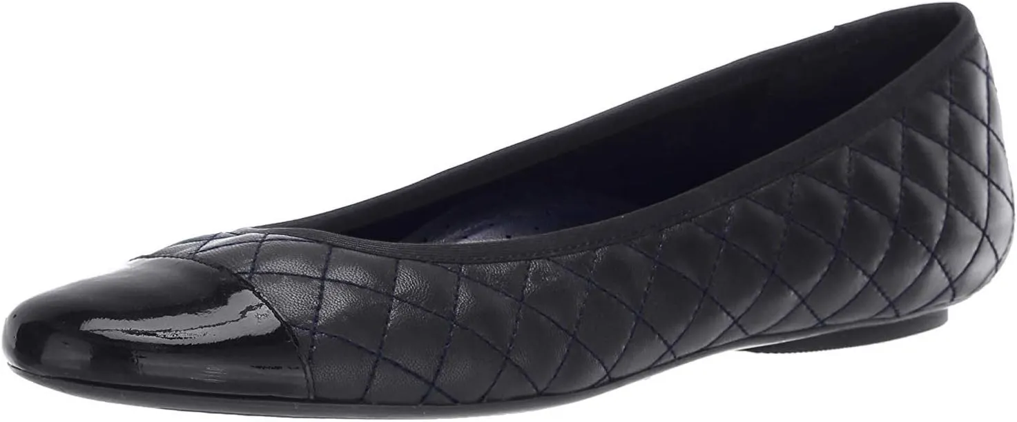 VANELi Womens Serene Quilted Slip On Ballet Flats Casual - Blue - Size 9.5 N