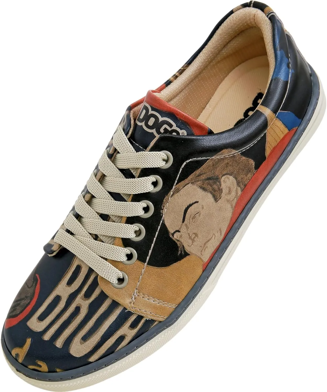 Vegan Leather Sneakers for Women - Handmade and Unique Design Fashion Sneakers for Women