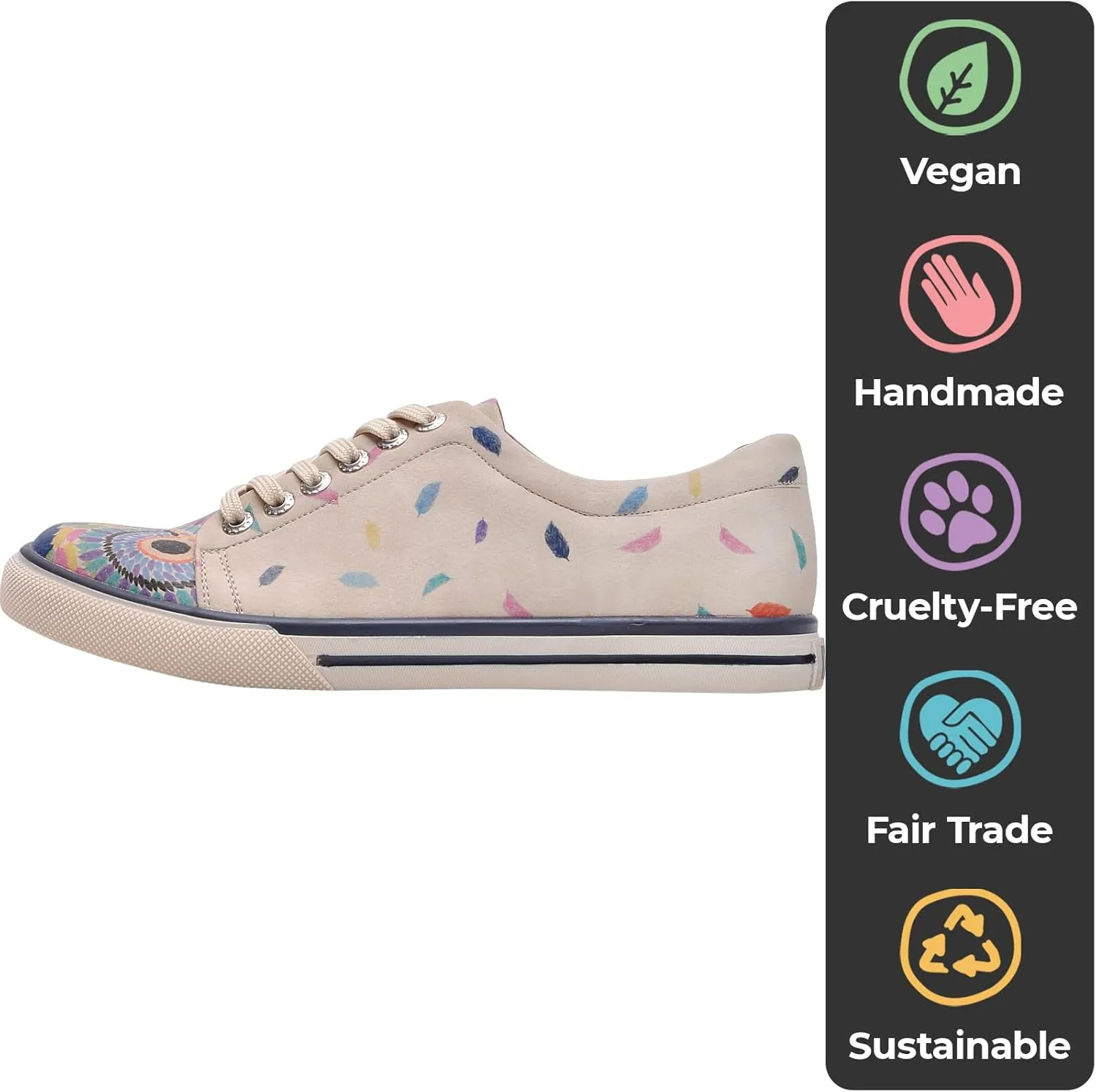 Vegan Leather Sneakers for Women - Handmade and Unique Fashion Sneakers for Women