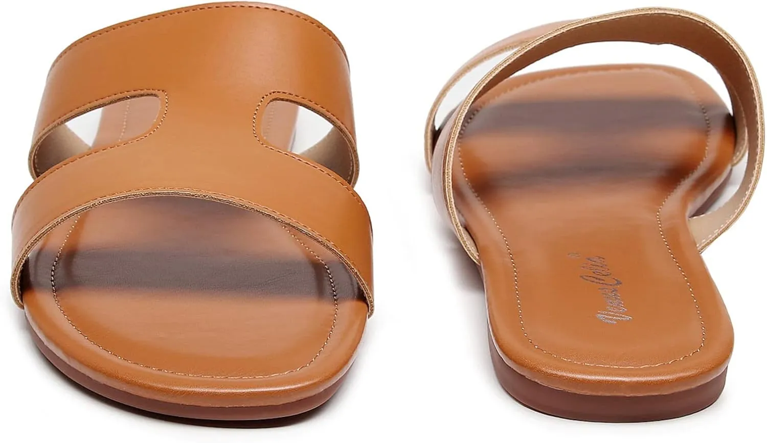 VenusCelia Women's H Band Wide Flat Sandal