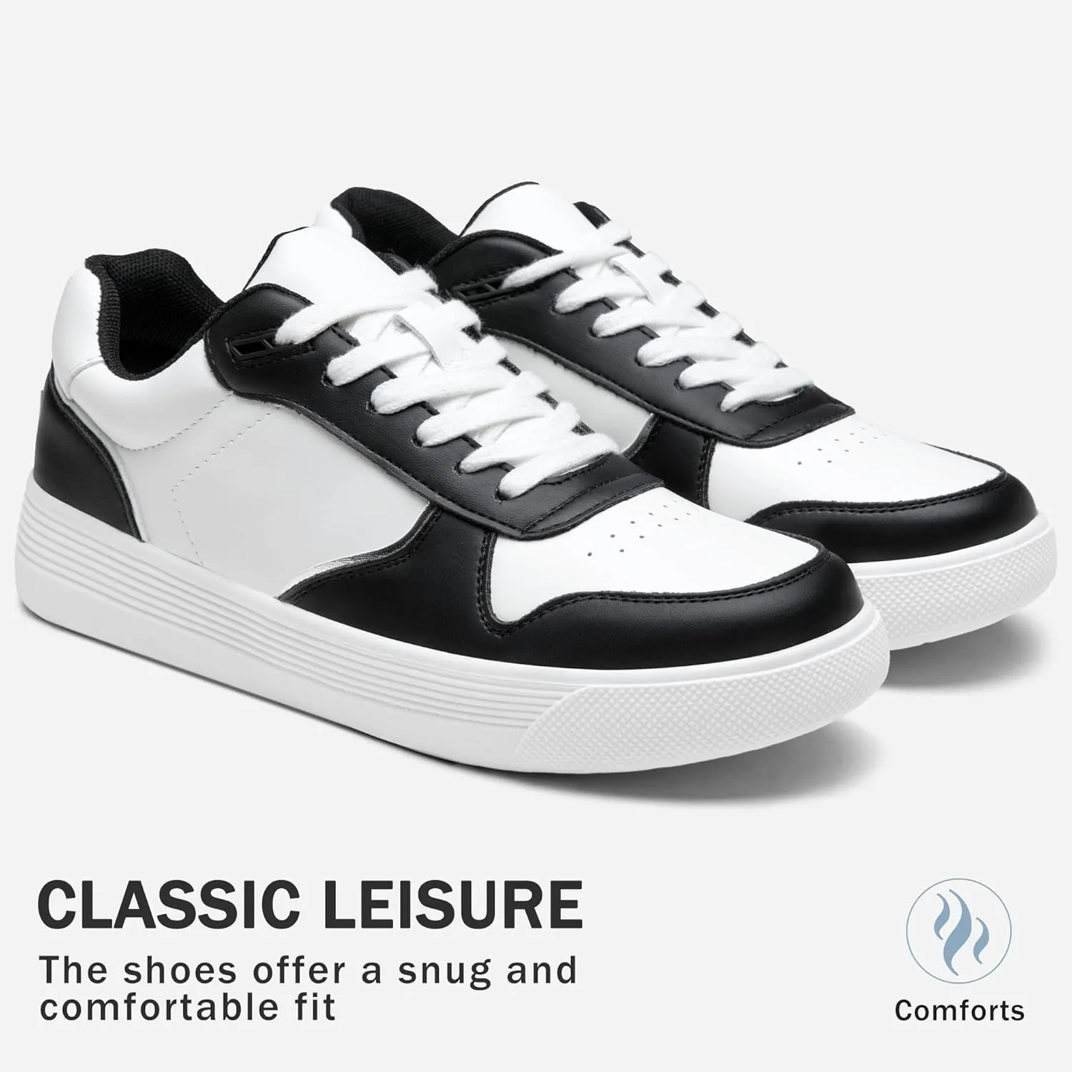 Vepose Women's Fashion Sneakers, Lace up Casual Sneakers with Arch Support, 8001 - Tennis Walking Dress Shoes for Lady