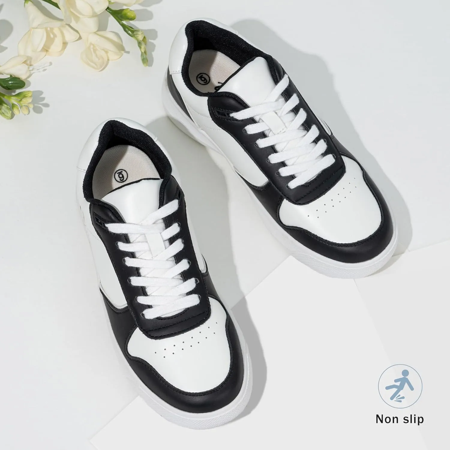Vepose Women's Fashion Sneakers, Lace up Casual Sneakers with Arch Support, 8001 - Tennis Walking Dress Shoes for Lady