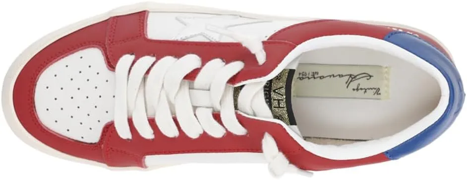 Vintage Havana Womens Reflex Metallic Slip On Sneakers Shoes Casual - Blue, Red