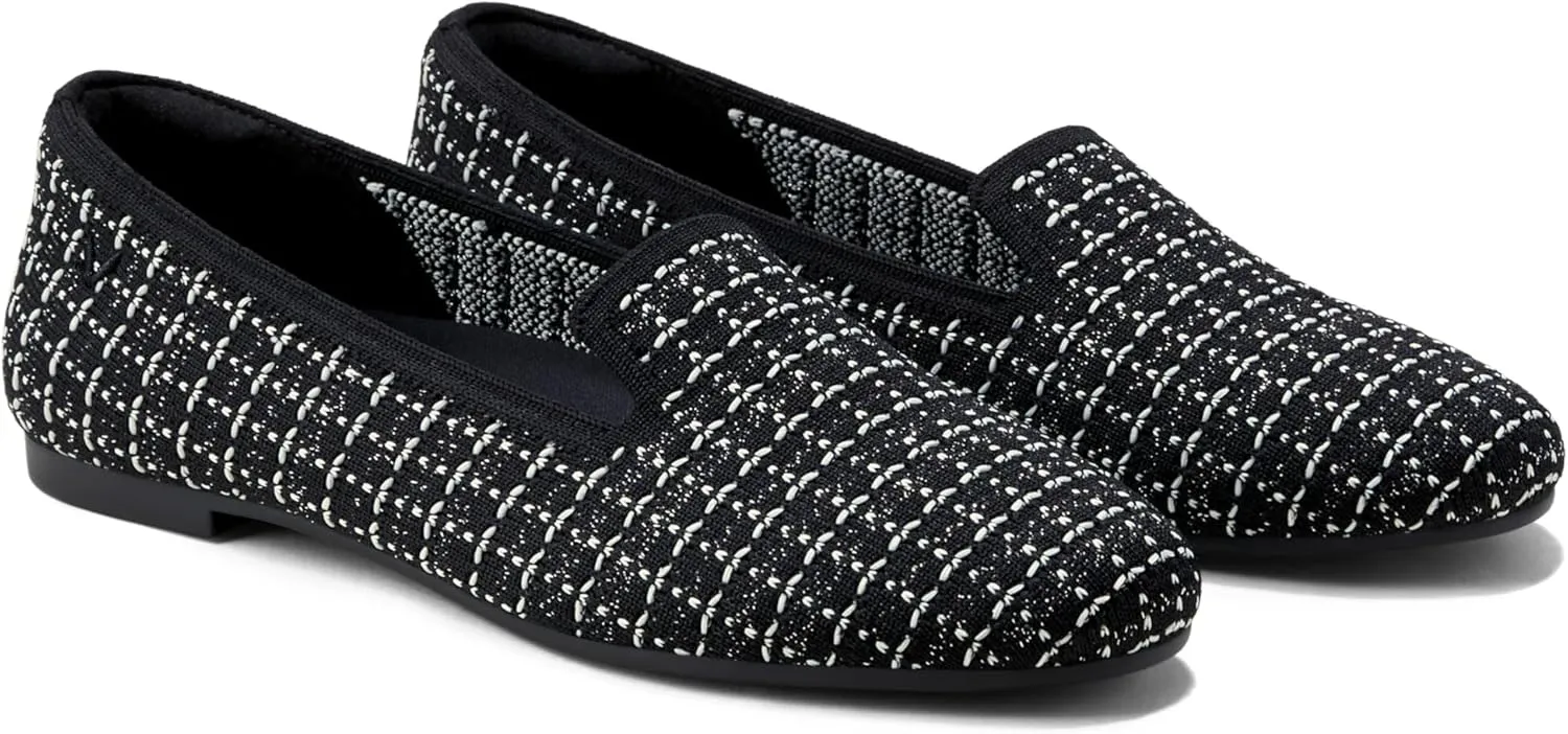 VIVAIA Audrey Women's Round-Toe Flats Comfortable Slip On Woven Knit Loafer