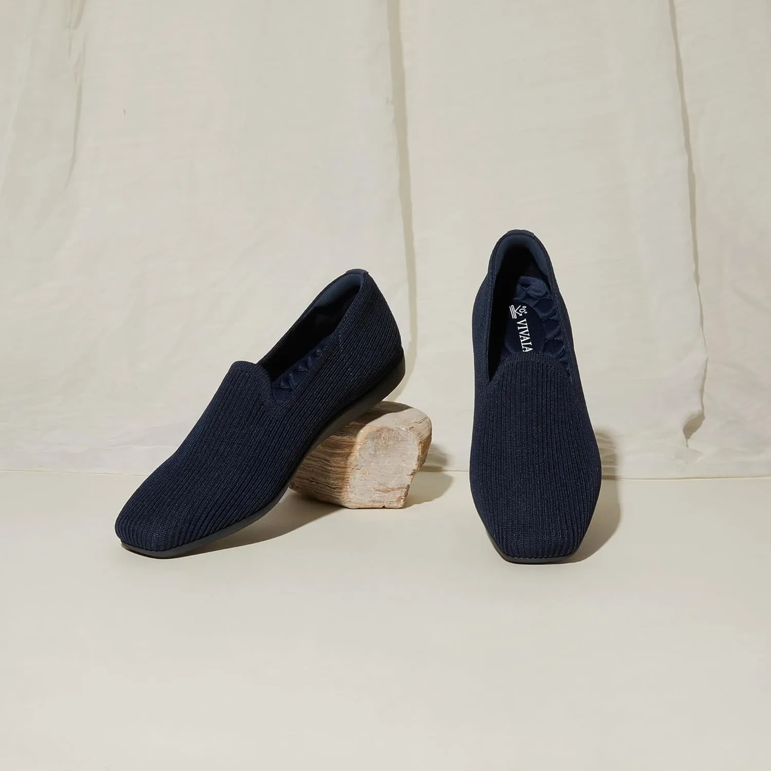 VIVAIA Samanth Walker Women's Casual Flats Slip on Washable Loafer Flats Shoes Comfortable Square-Toe Style