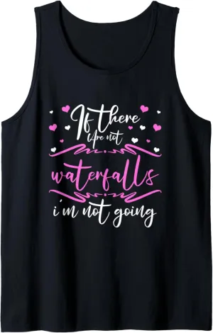 Waterfall Chasing Trekking Hiker Waterfall Lover Hiking Tank Top