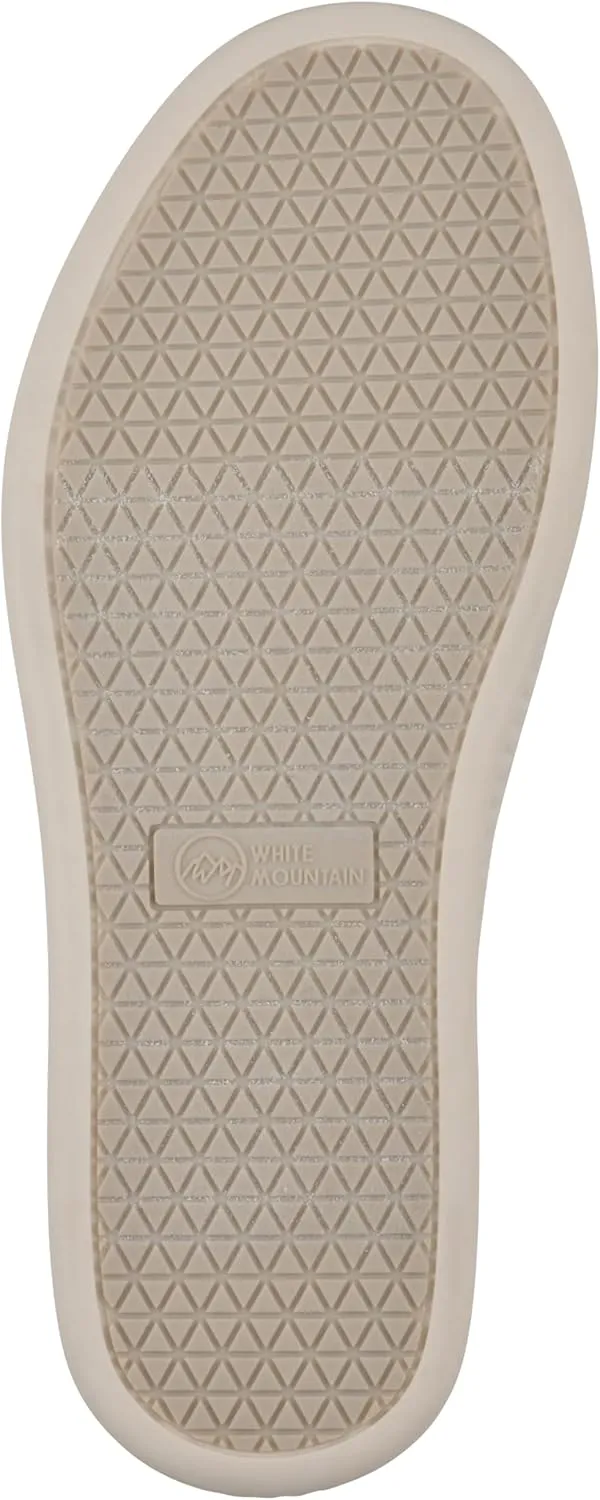 WHITE MOUNTAIN Women's Digs Sparkling Woven Knit Slip-On Flat