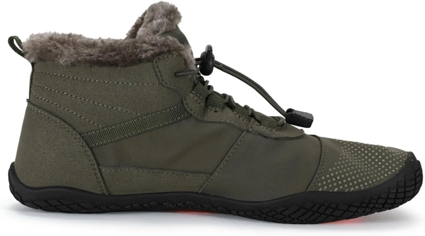 Winter Barefoot Shoes Mens Wide Toe Box Trail Runner Womens Minimalist Zero Drop Sole Walking Shoes Casual Hiking Cotton Boots Sneakers