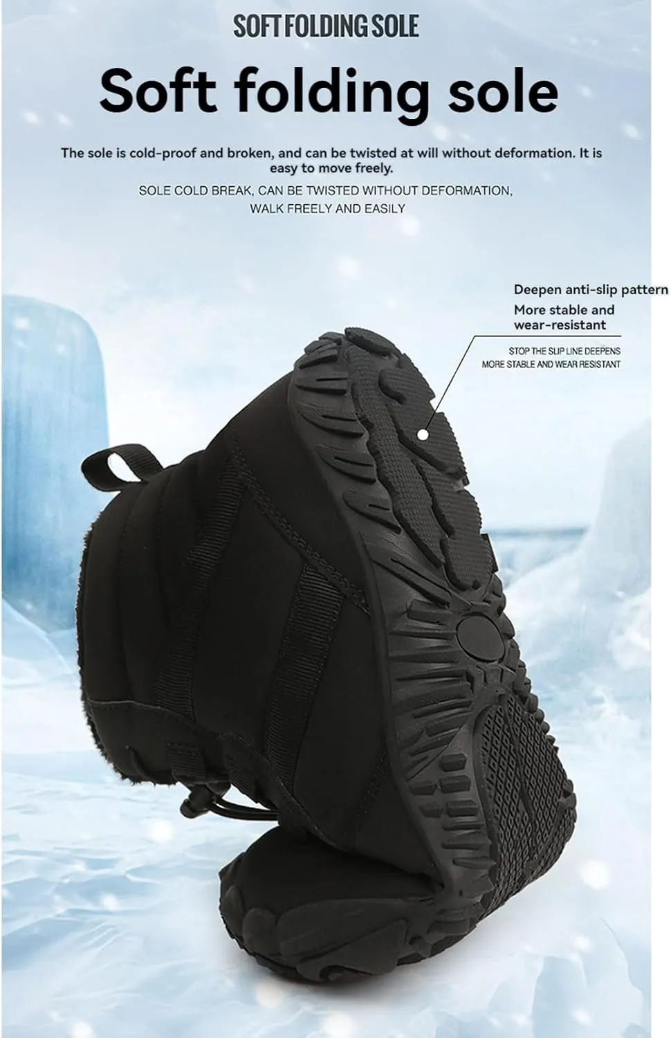 Winter Snow Boots for Women & Men | Minimalist Winter Snow Boots Barefoot | Warm Ankle Booties | Zero Drop Sole | Wide Toe Box | Slip on Sneakers | Waterproof Fur Lining Warm Snow Ankle Boots