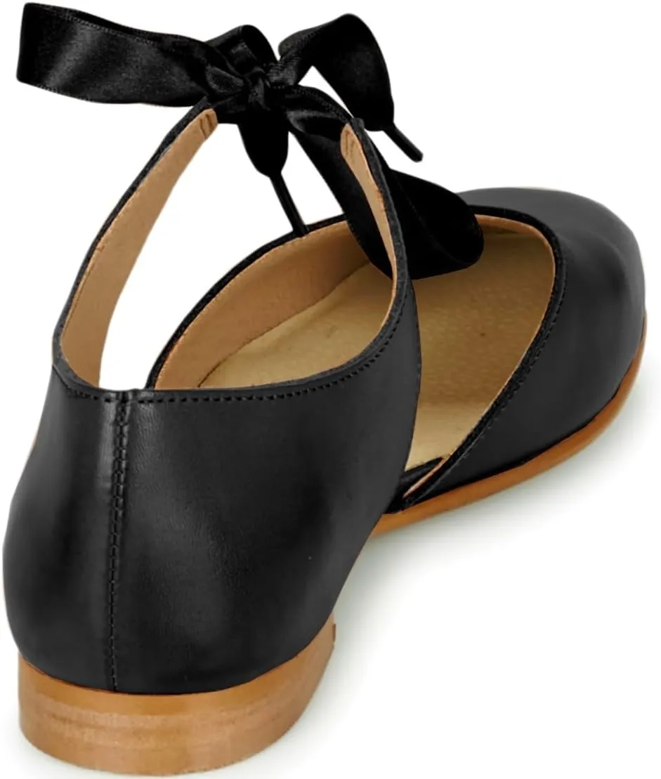Women Casual Lace Up Flats Cut Out Closed Round Toe Flat Sandals Walking Drive Summer Dress Flats Slip On Matte Sandal Flats Ankle Strap Loafer Flat Shoes 4-11 M US