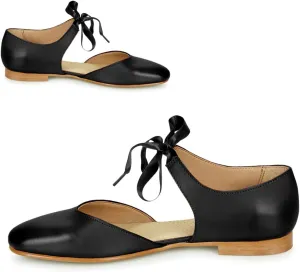 Women Casual Lace Up Flats Cut Out Closed Round Toe Flat Sandals Walking Drive Summer Dress Flats Slip On Matte Sandal Flats Ankle Strap Loafer Flat Shoes 4-11 M US