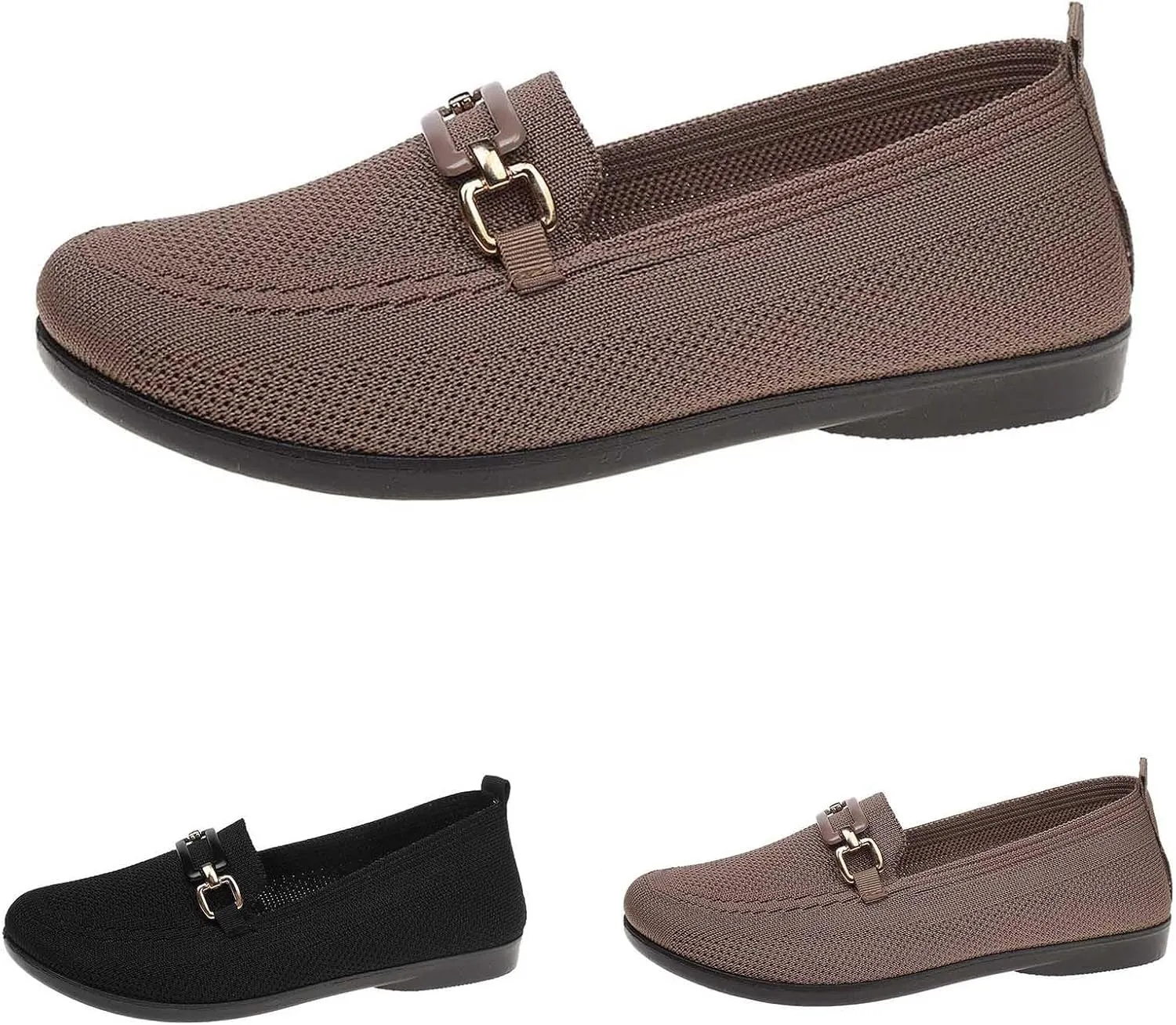 Women Flat Shoes Ballet Round Toe Slip On Dressy Work Shoes for Womens, Lightweight Non-Slip Sole for Office Ballet Flat Shoe for Women Comfortable