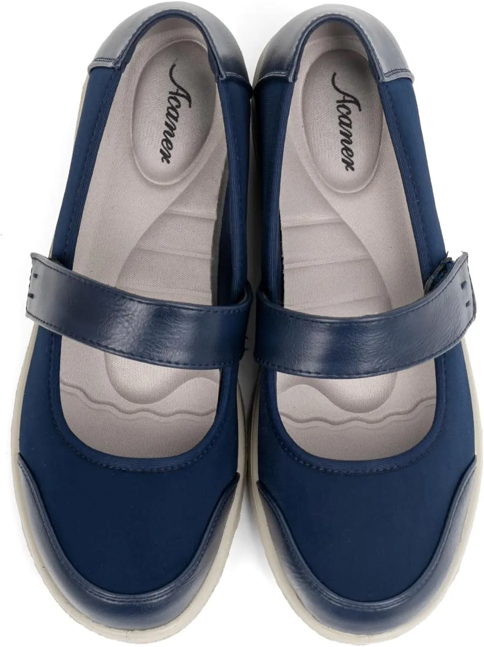 Women Orthopedic Mary Jane Flats Comfortable Bunions Walking Shoes Round Toe Lightweight Orthotic Shoes with Arch Support