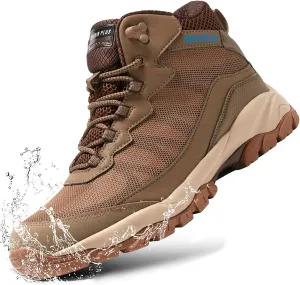 Women Waterproof Hiking Boots Breathable Soft Lined Booties Non Slip Trail Shoes for Outdoor Walking Trekking Camping