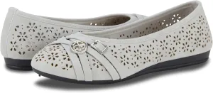 Women’s Ballet Flats – Comfortable Slip-On Dress Shoes, Perforated Lightweight Casual Flats for Work & Everyday Wear