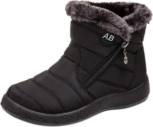 Womens Boots Snow Women's Faux Fur Boot Furry Fluffy Short Snow Boot Mid-Calf Boots Womens Wide Width Snow Boots Tall Zapatos De Mujer Para Nieve Botas De Invierno Para Mujer Con Tacones